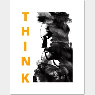 Thinking Man - Think To Change The World Posters and Art